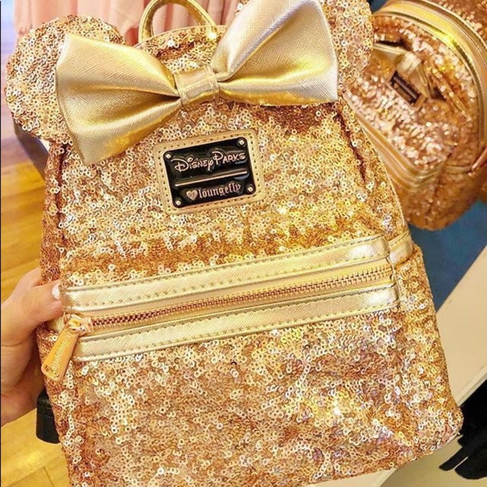 Disney Parks backpack rose gold